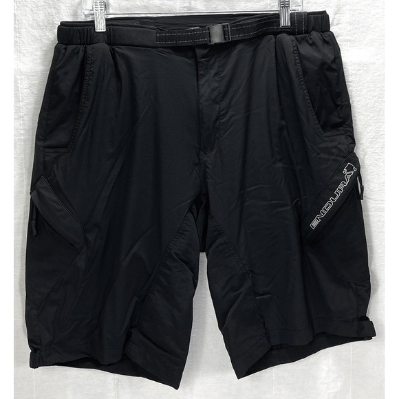 Endura Humvee Lite MTB Cycling Shorts XL Black Belted Mountain Bike - Picture 1 of 7